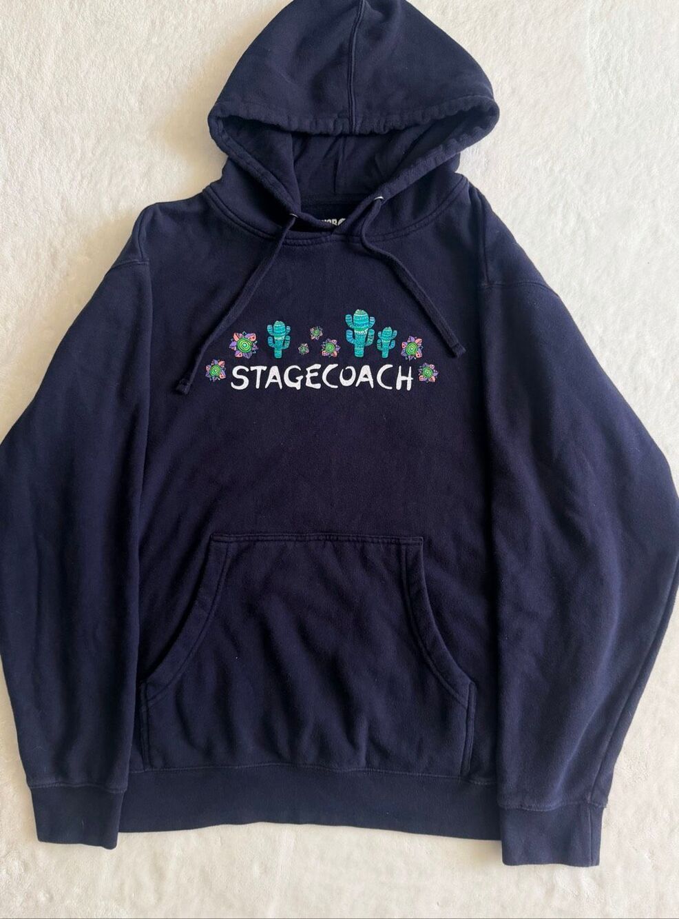Stagecoach Festival Limited Edition Cactus Graphic Pullover Hoodie Black Size Me
